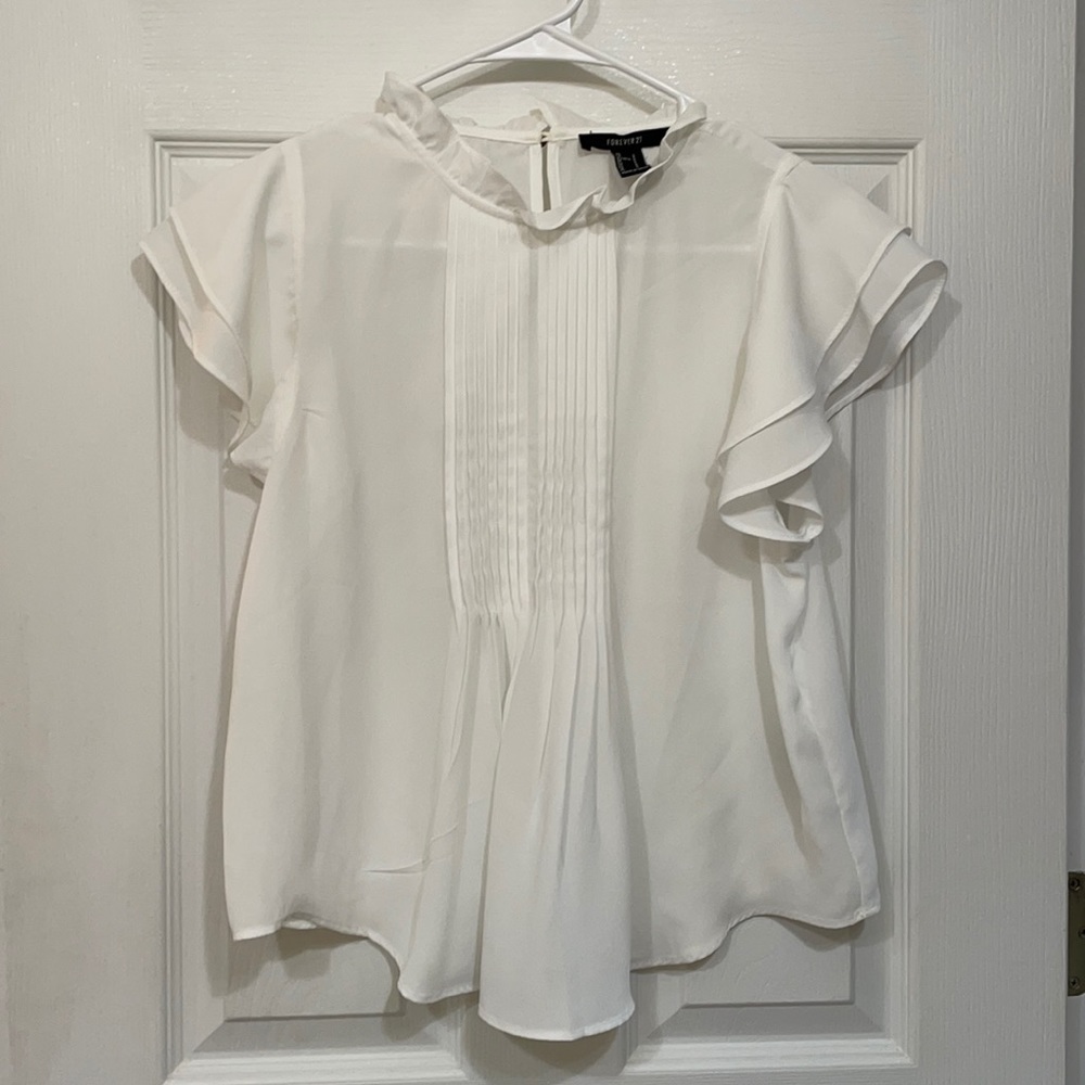 NWOT Small white blouse from Forever21